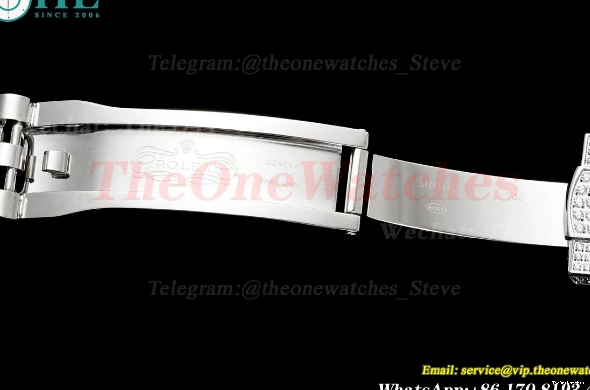 Diamonds A2824 SS GMF Datejust 41mm 904L SS Full Dia Stk 0223